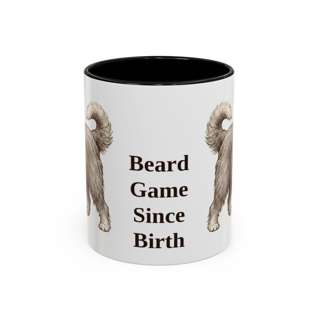 11oz Funny Bearded Collie Mug, Vintage Dog Coffee Mug, Dog Lover Gift