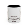 11oz Bluetick Coonhound Dog Mom Mug, Vintage Sketch Coffee Mug, Dog Mom Gift