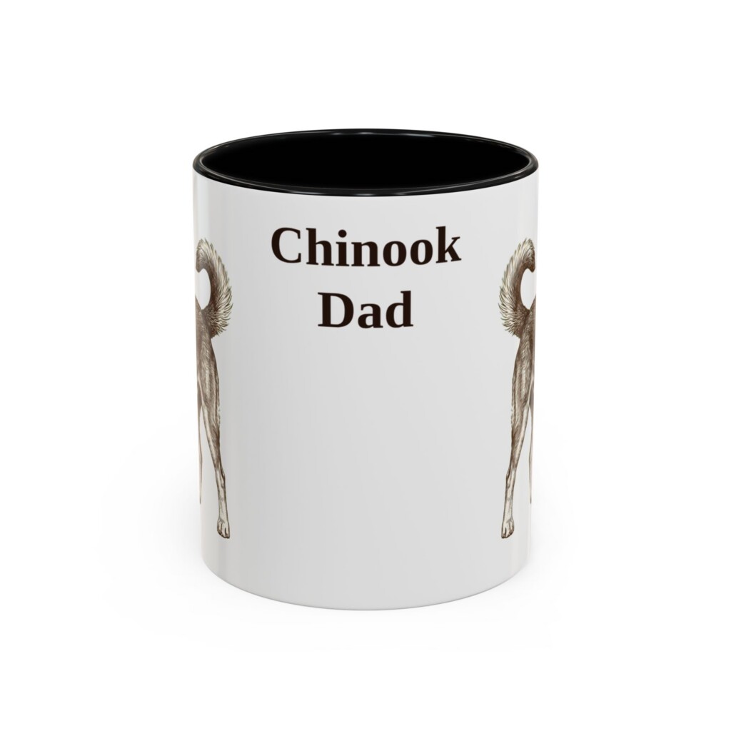 319778579259625460_2048.jpeg 11oz Chinook Dog Dad Mug, Vintage Sketch Coffee Mug, Dog Dad Gift