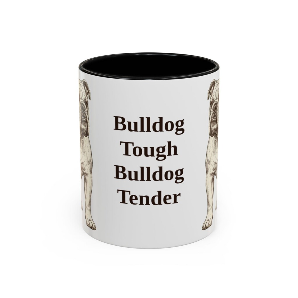 11oz Funny English Bulldog Mug, Vintage Dog Coffee Mug, Dog Lover Gift