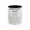 11oz English Springer Spaniel Mug, Illustrated Dog Breed Facts Coffee Mug, Vintage Dog Keepsake Gift
