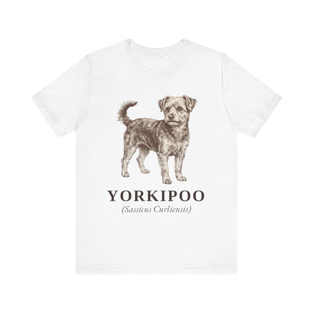 Yorkipoo Latin Shirt, Vintage Dog Sketch Tee, Dog Latin Gift