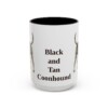 15oz Black and Tan Coonhound Mug, Vintage Dog Portrait Coffee Mug, Dog Lover Gift