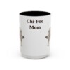 15oz Chi-Poo Dog Mom Mug, Vintage Sketch Coffee Mug, Dog Mom Gift