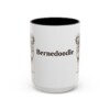 15oz Bernedoodle Mug, Vintage Dog Portrait Coffee Mug, Dog Lover Gift