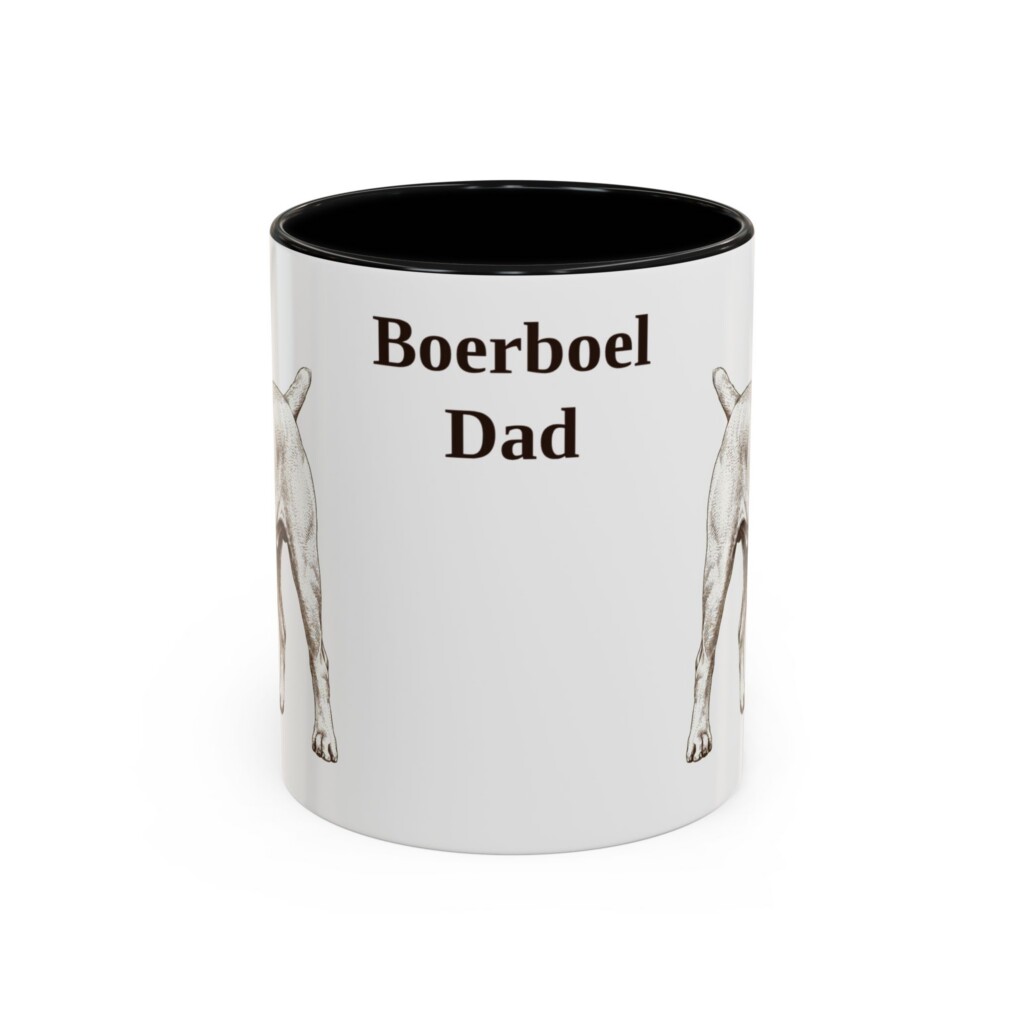 11oz Boerboel Dog Dad Mug, Vintage Sketch Coffee Mug, Dog Dad Gift