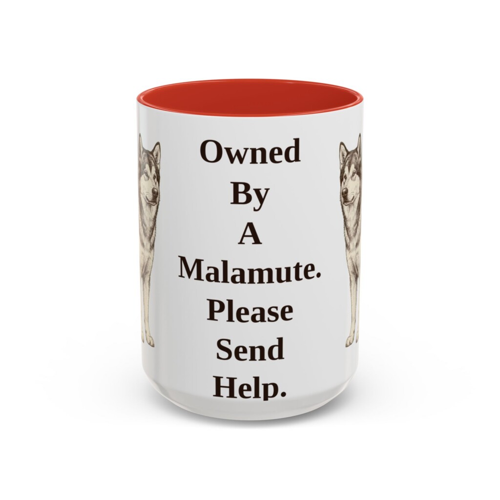 3508234373916734662_2048.jpeg 15oz Funny Alaskan Malamute Mug, Vintage Dog Coffee Mug, Dog Lover Gift
