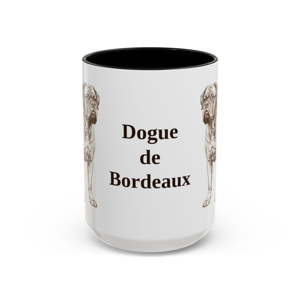 3558079463685991720_2048.jpeg 15oz Dogue de Bordeaux Mug, Vintage Dog Portrait Coffee Mug, Dog Lover Gift