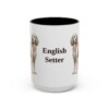 15oz English Setter Mug, Vintage Dog Portrait Coffee Mug, Dog Lover Gift