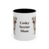 11oz Cesky Terrier Dog Mom Mug, Vintage Sketch Coffee Mug, Dog Mom Gift