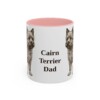 11oz Cairn Terrier Dog Dad Mug, Vintage Sketch Coffee Mug, Dog Dad Gift