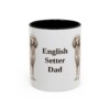 11oz English Setter Dog Dad Mug, Vintage Sketch Coffee Mug, Dog Dad Gift