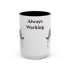 15oz Funny Australian Kelpie Mug, Vintage Dog Coffee Mug, Dog Lover Gift