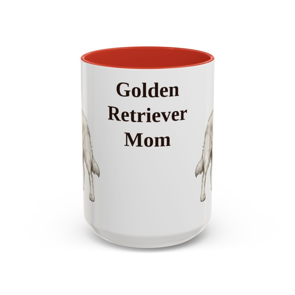 4065724246387455564_2048-1.jpeg 15oz Golden Retriever Dog Mom Mug, Vintage Sketch Coffee Mug, Dog Mom Gift