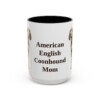 15oz American English Coonhound Dog Mom Mug, Vintage Sketch Coffee Mug, Dog Mom Gift