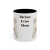 11oz Bichon Frise Dog Mom Mug, Vintage Sketch Coffee Mug, Dog Mom Gift