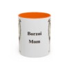 11oz Borzoi Dog Mom Mug, Vintage Sketch Coffee Mug, Dog Mom Gift
