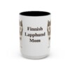 15oz Finnish Lapphund Dog Mom Mug, Vintage Sketch Coffee Mug, Dog Mom Gift