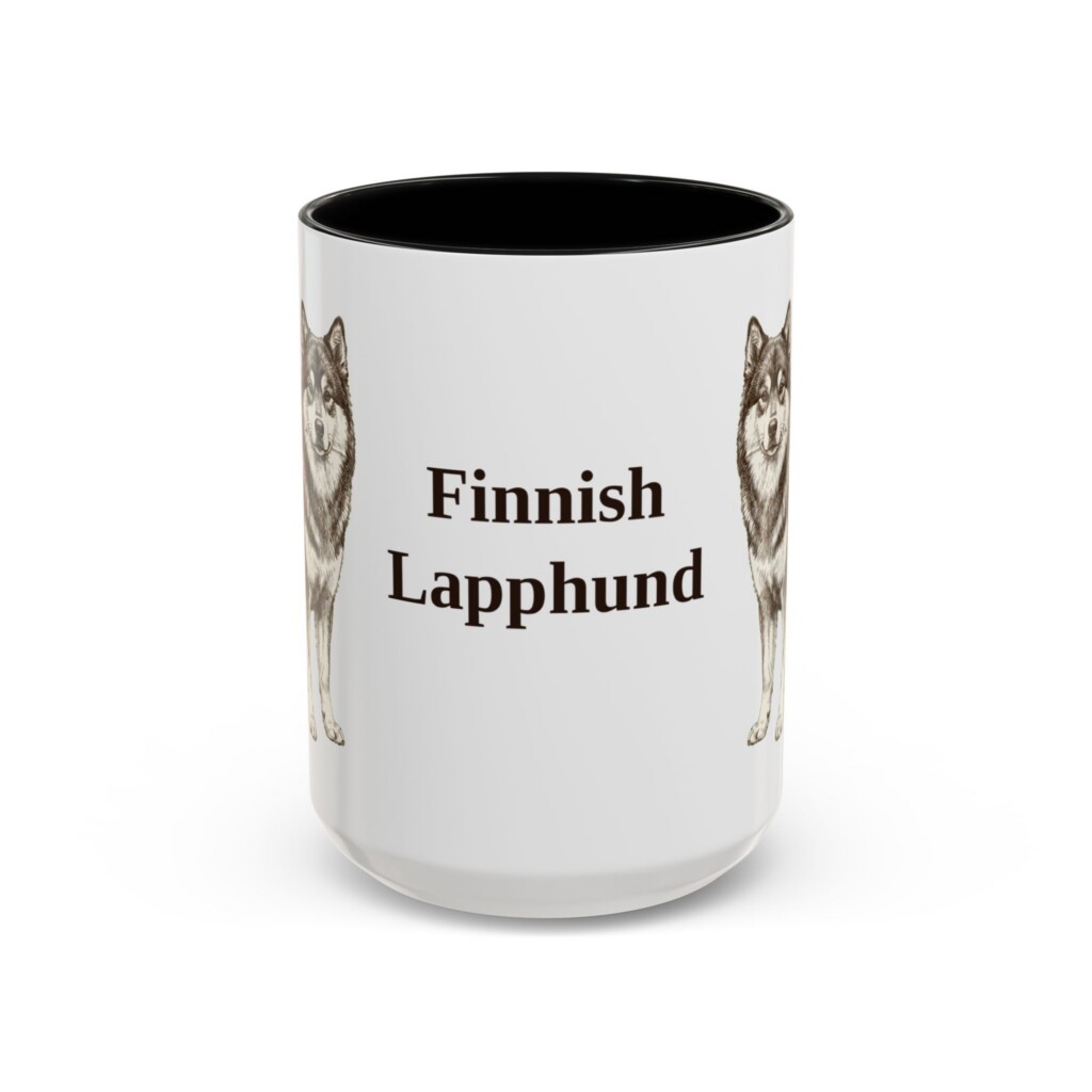 418864523191560012_2048.jpeg 15oz Finnish Lapphund Mug, Vintage Dog Portrait Coffee Mug, Dog Lover Gift
