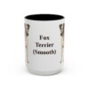 15oz Fox Terrier (Smooth) Mug, Vintage Dog Portrait Coffee Mug, Dog Lover Gift