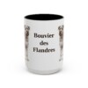 15oz Bouvier des Flandres Mug, Vintage Dog Portrait Coffee Mug, Dog Lover Gift