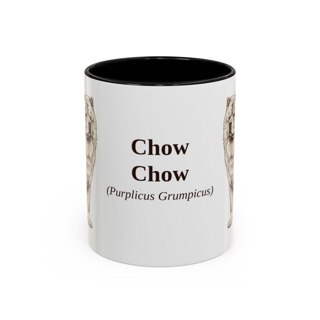 11oz Chow Chow Latin Mug, Vintage Dog Coffee Mug, Dog Lover Gift