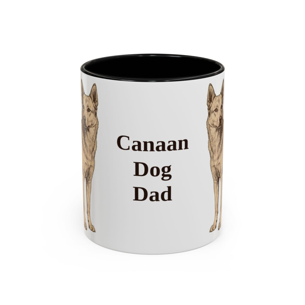 4363532200445629598_2048.jpeg 11oz Canaan Dog Dog Dad Mug, Vintage Sketch Coffee Mug, Dog Dad Gift