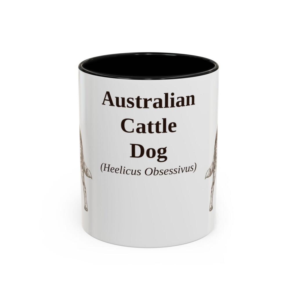 11oz Australian Cattle Dog Latin Mug, Vintage Dog Coffee Mug, Dog Lover Gift