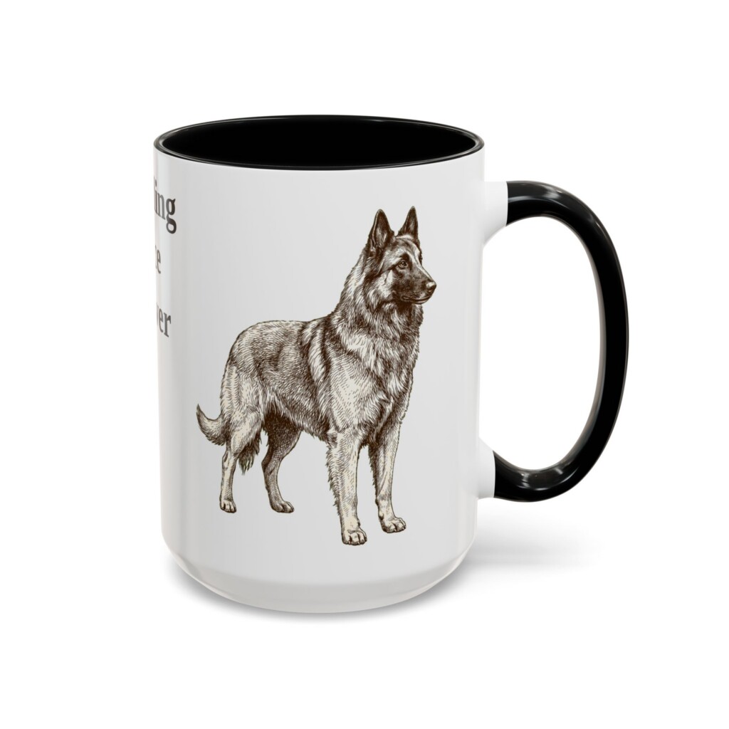 15oz Funny Belgian Tervuren Mug, Vintage Dog Coffee Mug, Dog Lover Gift