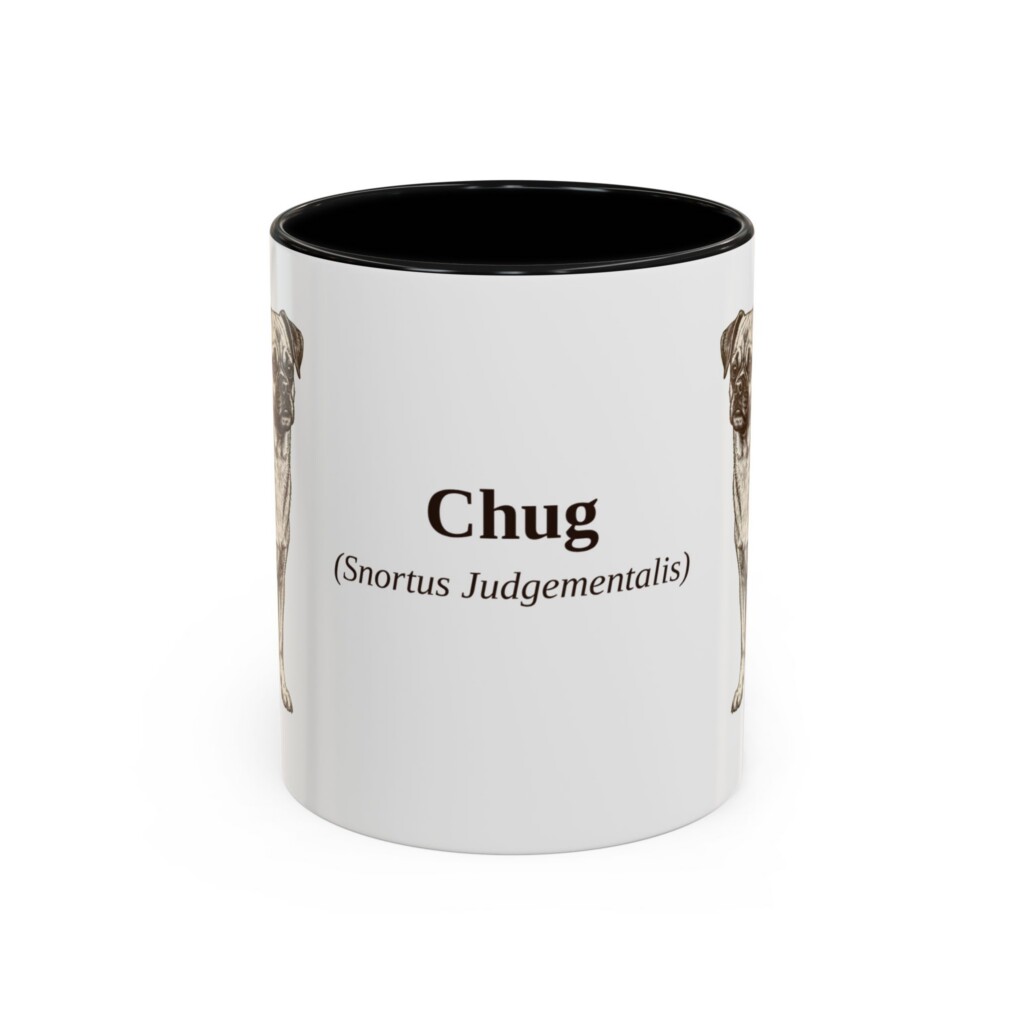 11oz Chug Latin Mug, Vintage Dog Coffee Mug, Dog Lover Gift