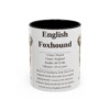 11oz English Foxhound Mug, Illustrated Dog Breed Facts Coffee Mug, Vintage Dog Keepsake Gift