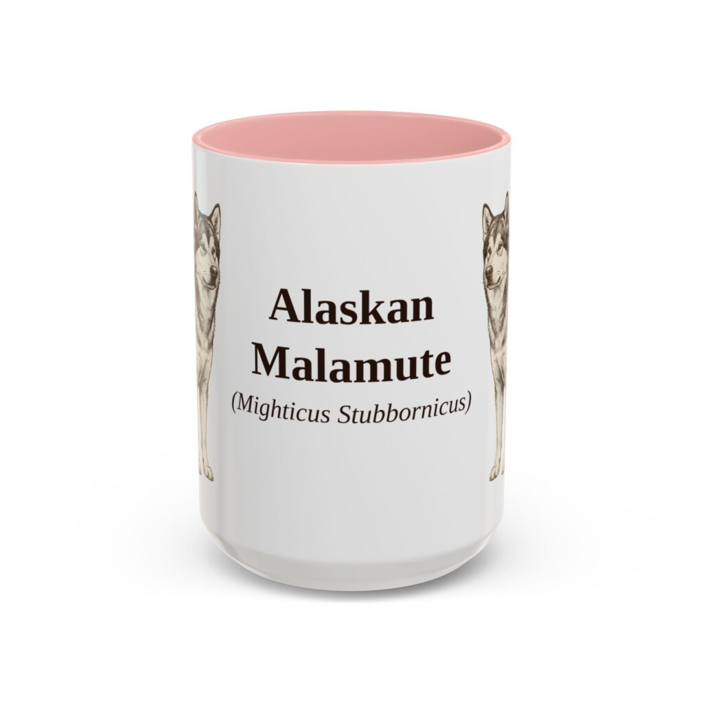 4635302424576699687_2048.jpeg 15oz Alaskan Malamute Latin Mug, Vintage Dog Coffee Mug, Dog Lover Gift