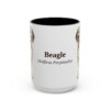 15oz Beagle Latin Mug, Vintage Dog Coffee Mug, Dog Lover Gift