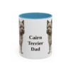 11oz Cairn Terrier Dog Dad Mug, Vintage Sketch Coffee Mug, Dog Dad Gift