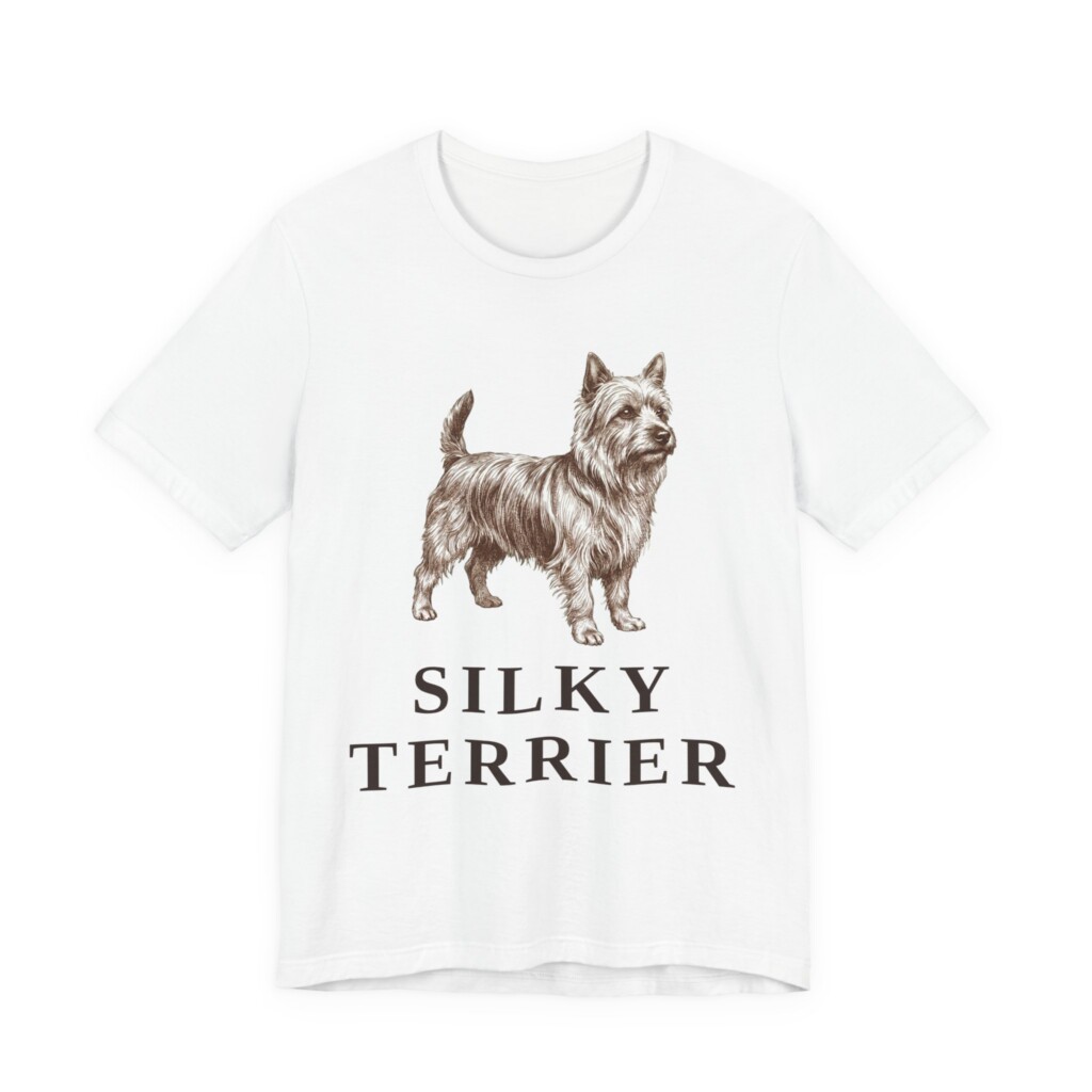 Silky Terrier Shirt, Vintage Dog Sketch Tee, Dog Lover Gift