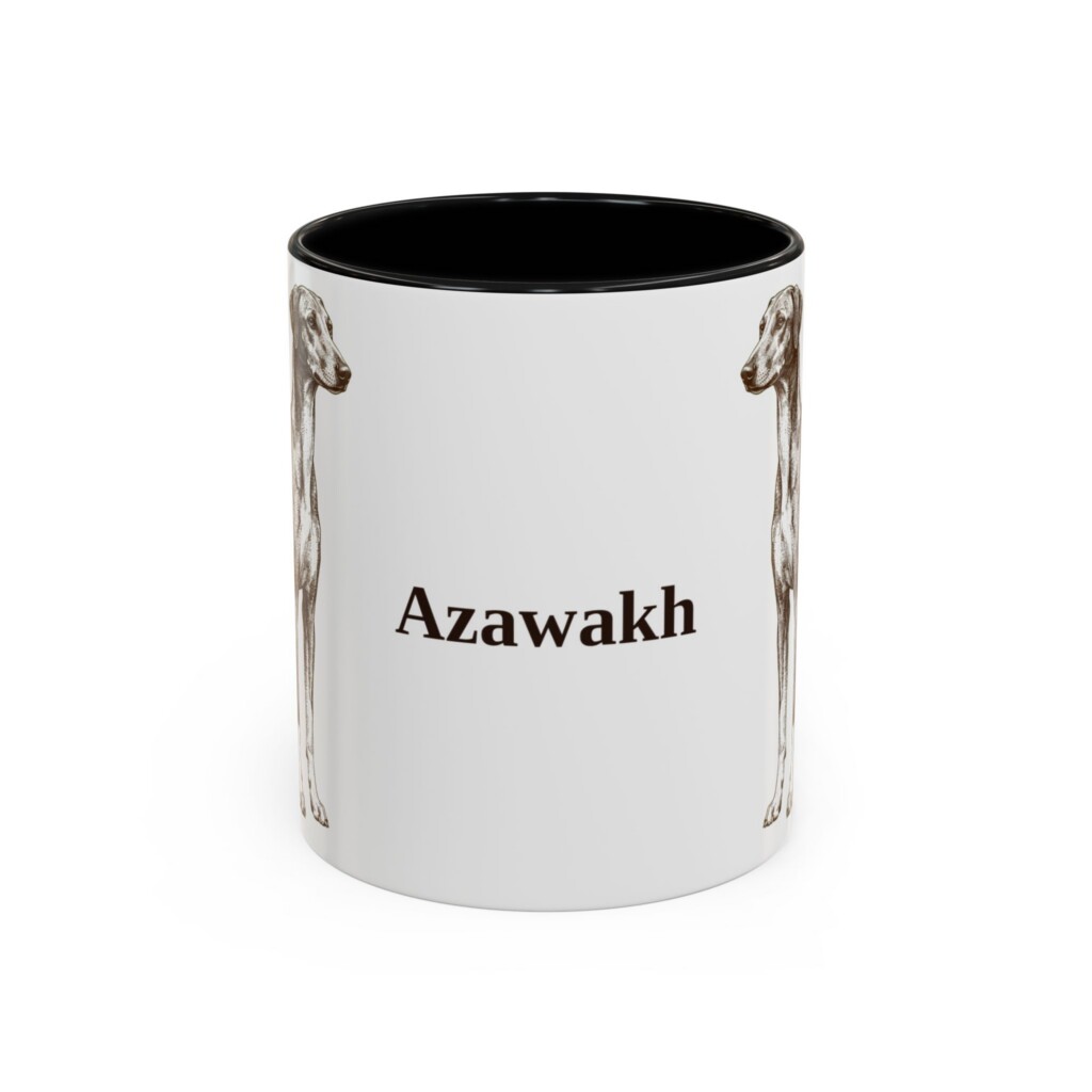 11oz Azawakh Mug, Vintage Dog Portrait Coffee Mug, Dog Lover Gift