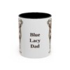 11oz Blue Lacy Dog Dad Mug, Vintage Sketch Coffee Mug, Dog Dad Gift