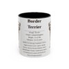 11oz Border Terrier Mug, Illustrated Dog Breed Facts Coffee Mug, Vintage Dog Keepsake Gift