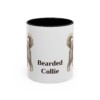 11oz Bearded Collie Mug, Vintage Dog Portrait Coffee Mug, Dog Lover Gift