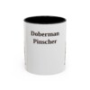 11oz Doberman Pinscher Mug, Vintage Dog Portrait Coffee Mug, Dog Lover Gift