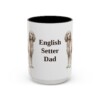 4933703578772743327_2048.jpeg 15oz English Setter Dog Dad Mug, Vintage Sketch Coffee Mug, Dog Dad Gift