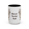 15oz Biewer Terrier Dog Dad Mug, Vintage Sketch Coffee Mug, Dog Dad Gift