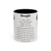 11oz Beagle Mug, Illustrated Dog Breed Facts Coffee Mug, Vintage Dog Keepsake Gift