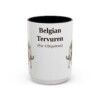 15oz Belgian Tervuren Latin Mug, Vintage Dog Coffee Mug, Dog Lover Gift