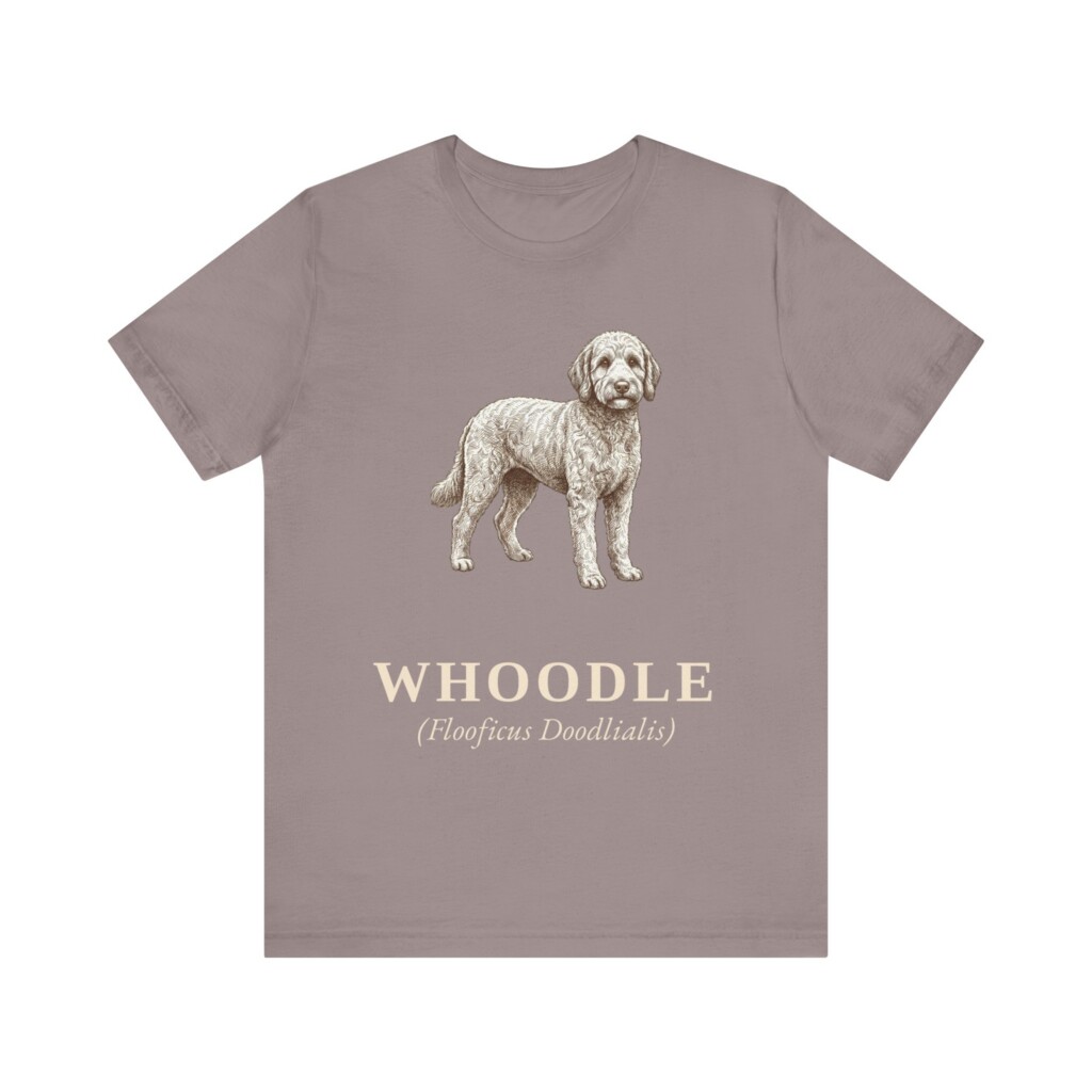 Whoodle Latin Shirt, Vintage Dog Sketch Tee, Dog Latin Gift