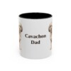 11oz Cavachon Dog Dad Mug, Vintage Sketch Coffee Mug, Dog Dad Gift