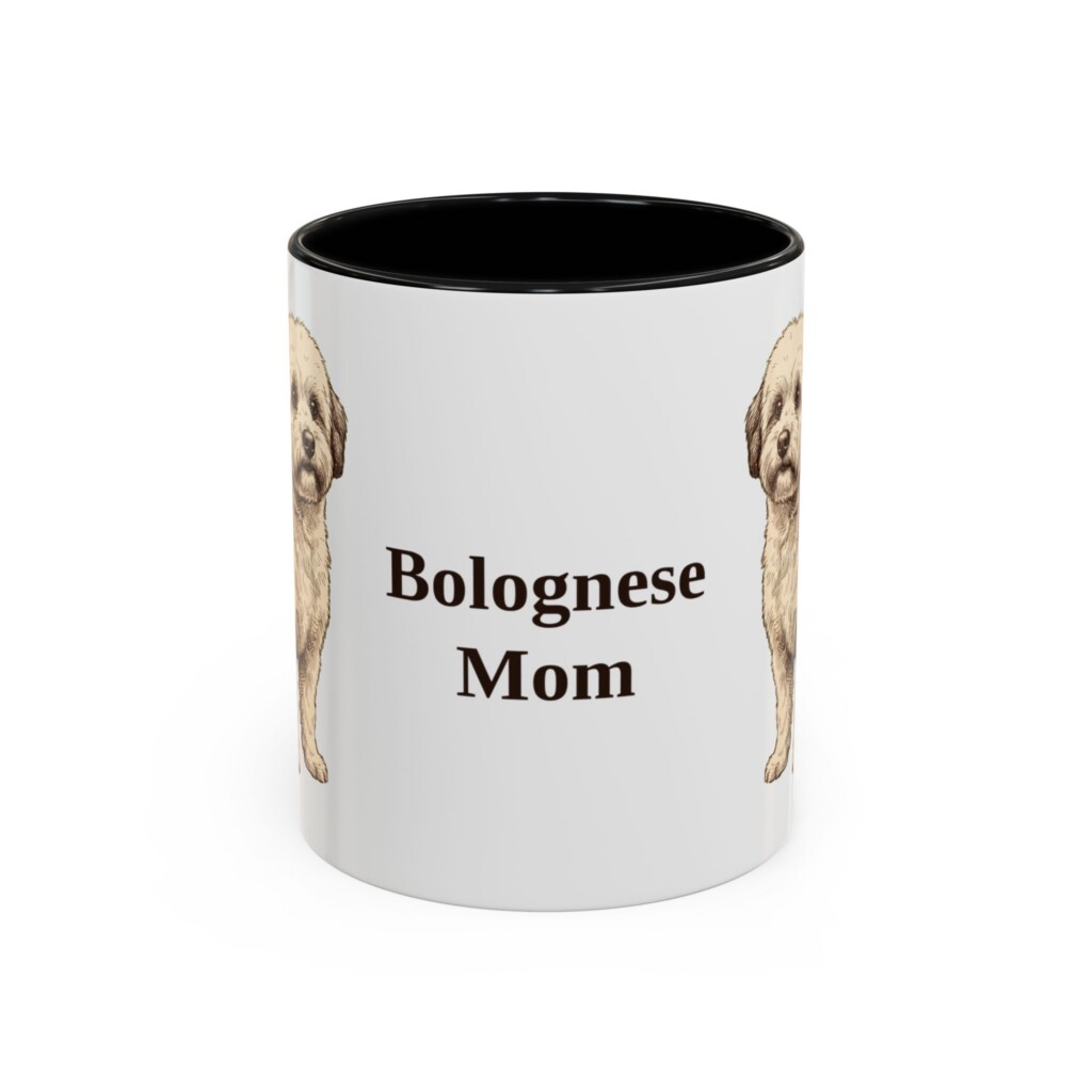 11oz Bolognese Dog Mom Mug, Vintage Sketch Coffee Mug, Dog Mom Gift