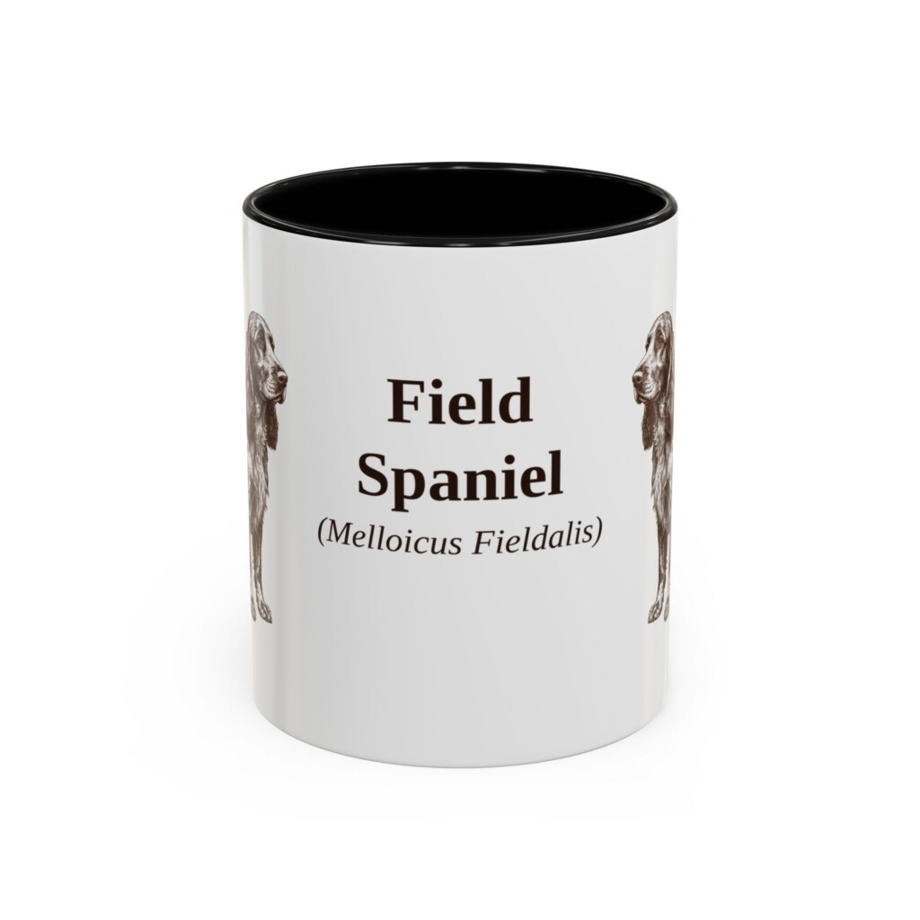 11oz Field Spaniel Latin Mug, Vintage Dog Coffee Mug, Dog Lover Gift