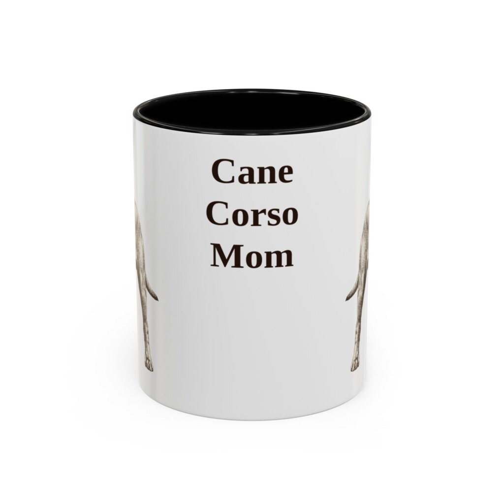 11oz Cane Corso Dog Mom Mug, Vintage Sketch Coffee Mug, Dog Mom Gift