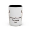 15oz Danish-Swedish Farmdog Dog Dad Mug, Vintage Sketch Coffee Mug, Dog Dad Gift